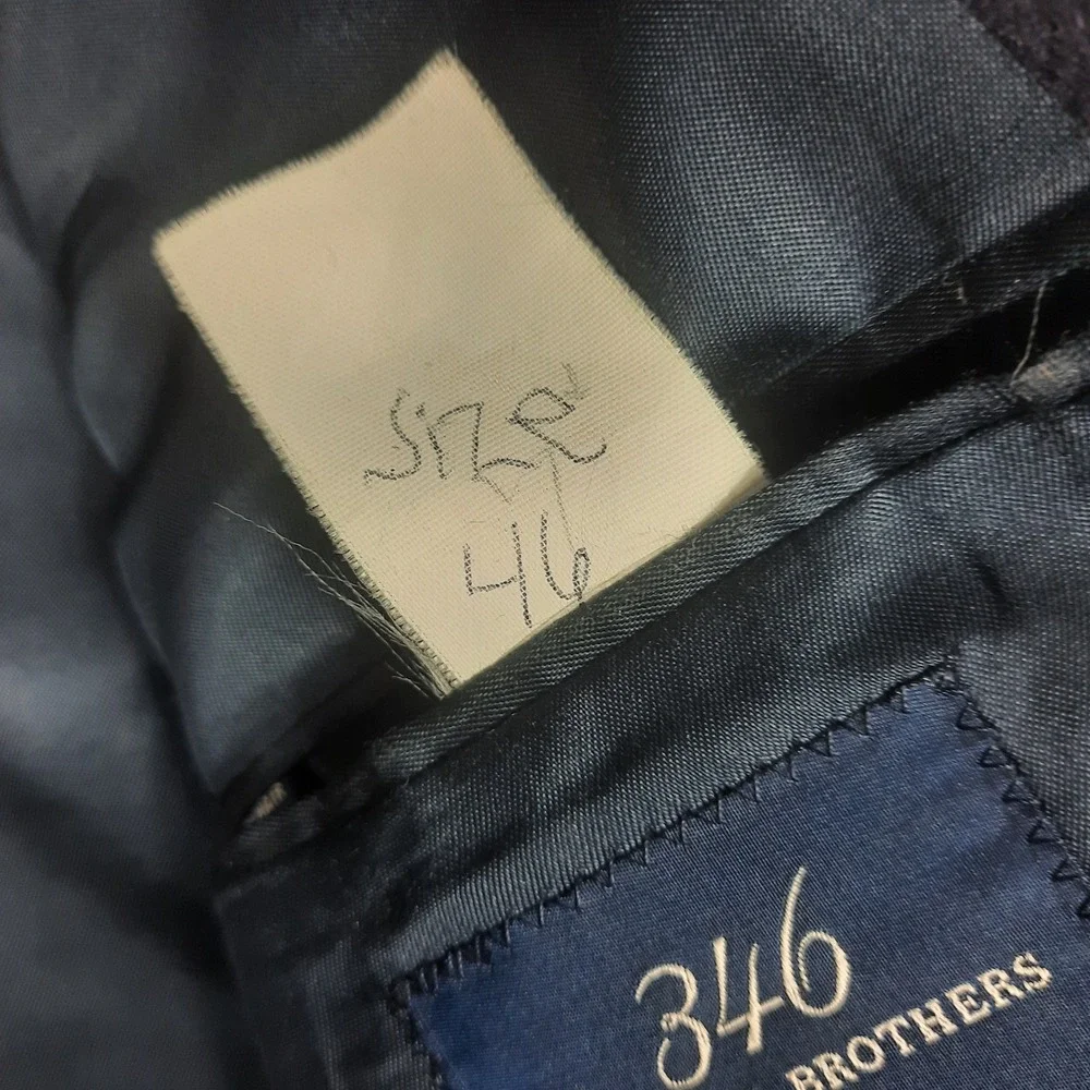Brooks Brothers 346 Mens Navy Blue 100% Camel‎ Hair Jacket Blazer Sport Coat 46